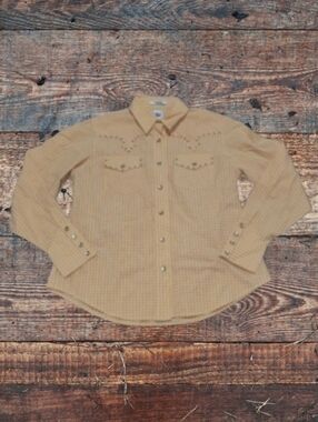 WOMEN'S CRUEL GIRL PEARL SNAP LONGSLEEVE SHIRT